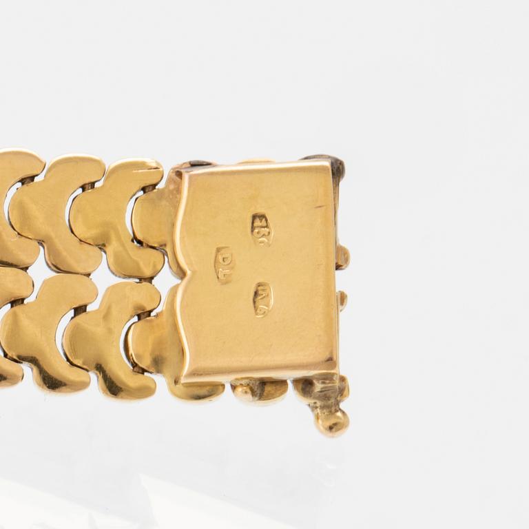 Armband 18K guld Vicenza Italien troligen 1900-talets första hälft.