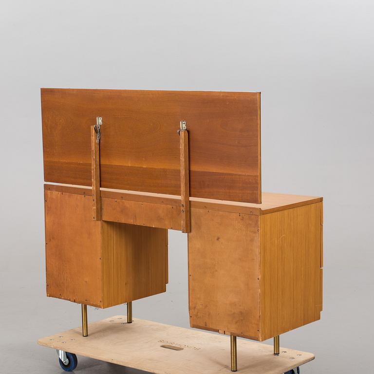 A BUREAU WITH MIRROR BY STAG FURNITURE, second half of the 20th century.