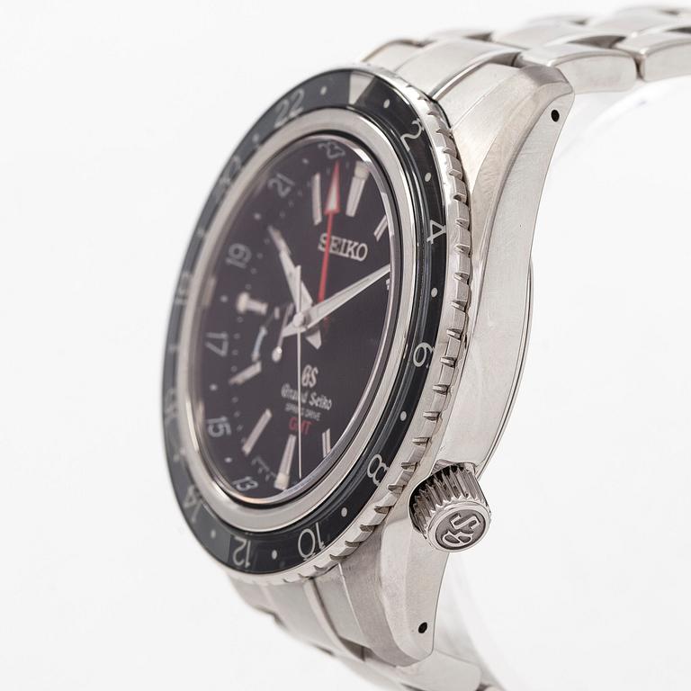 Grand Seiko, Spring Drive, GMT, rannekello, 44 mm.
