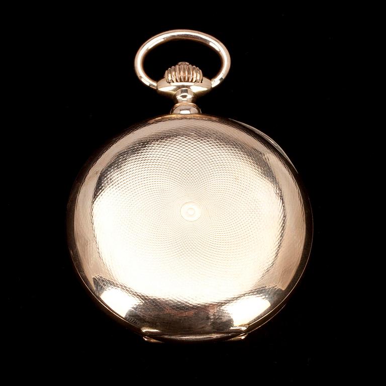 TASKUKELLO, 14 k kultaa kronometrikäynti, kokonaispaino 123 g.