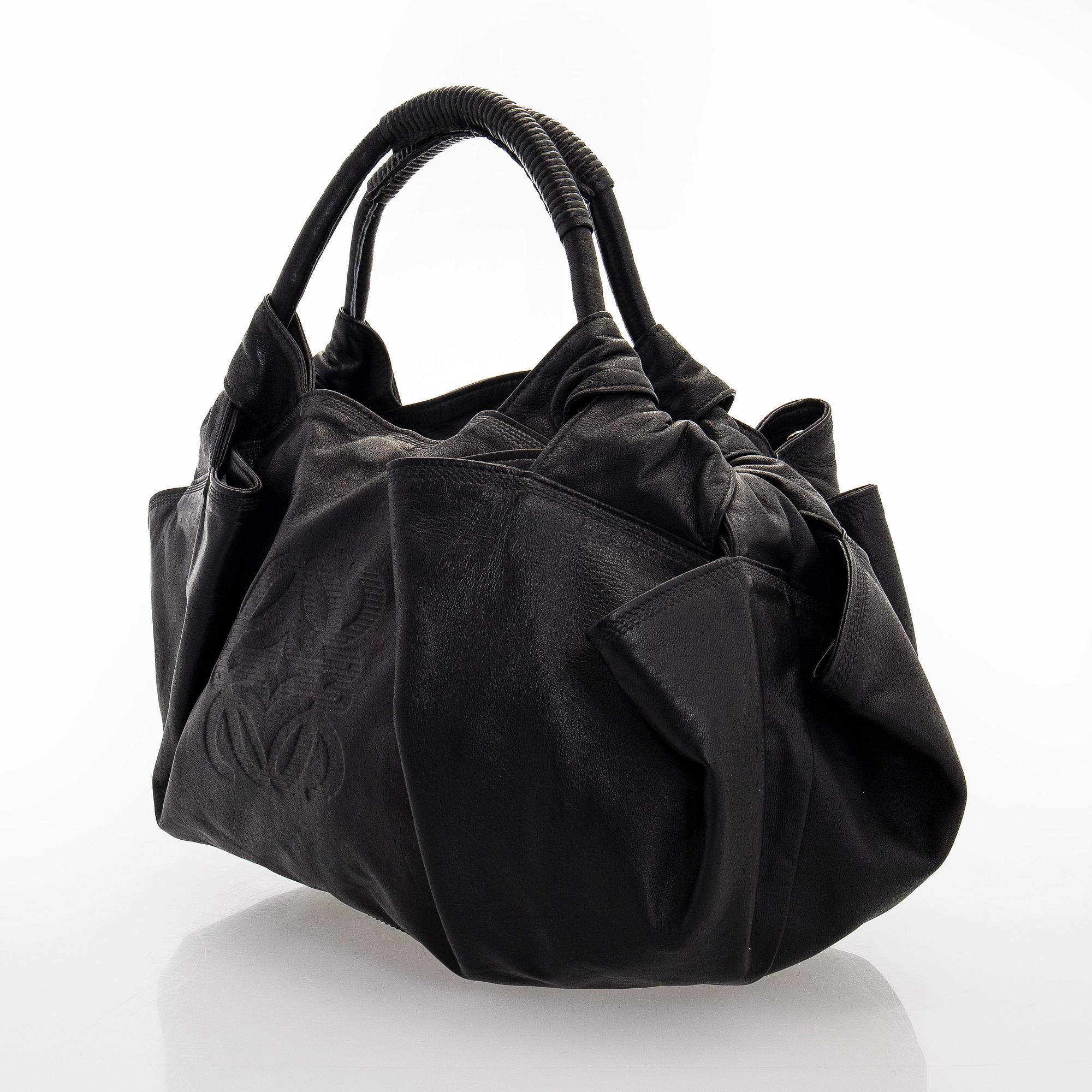 Loewe, a leather handbag.