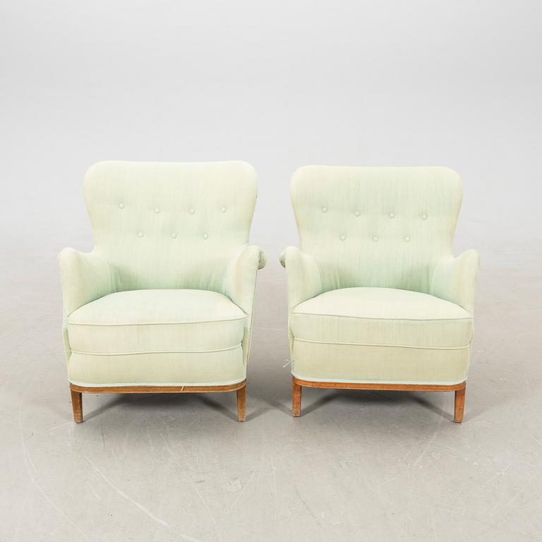 Fåtöljer 1 par, Swedish Modern 1900-talets mitt.
