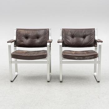 Karl Erik Ekselius, a pair of 'Mondo' armchairs, JOC, 1970s.