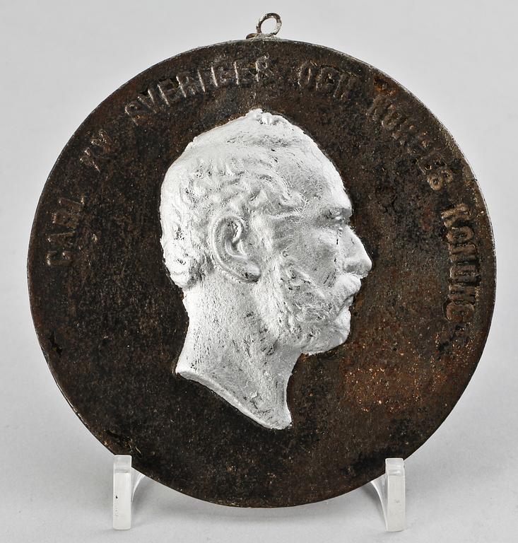 MEDALJONGER, 19 st, gjutjärn, Sverige 1800-tal.