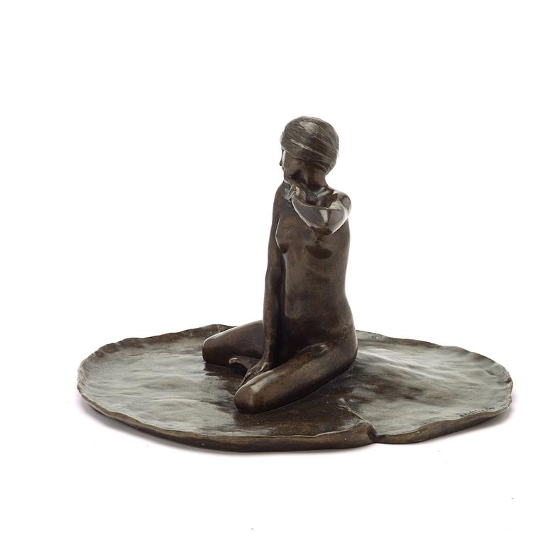 Carl Milles, "Femme aus nuphars" (femme aux nénuphars = woman on a water lily).