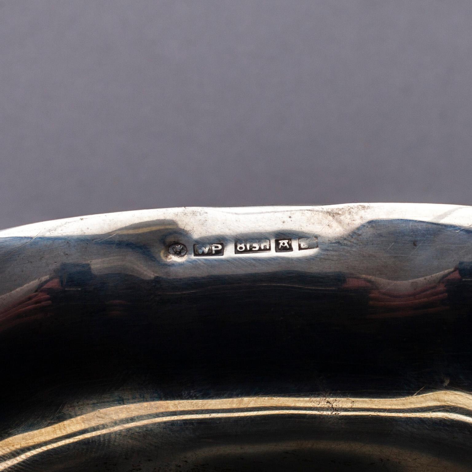 SKÅL, silver, finska kontrollstämplar, Åbo 1930-tal. Vikt 475 g.