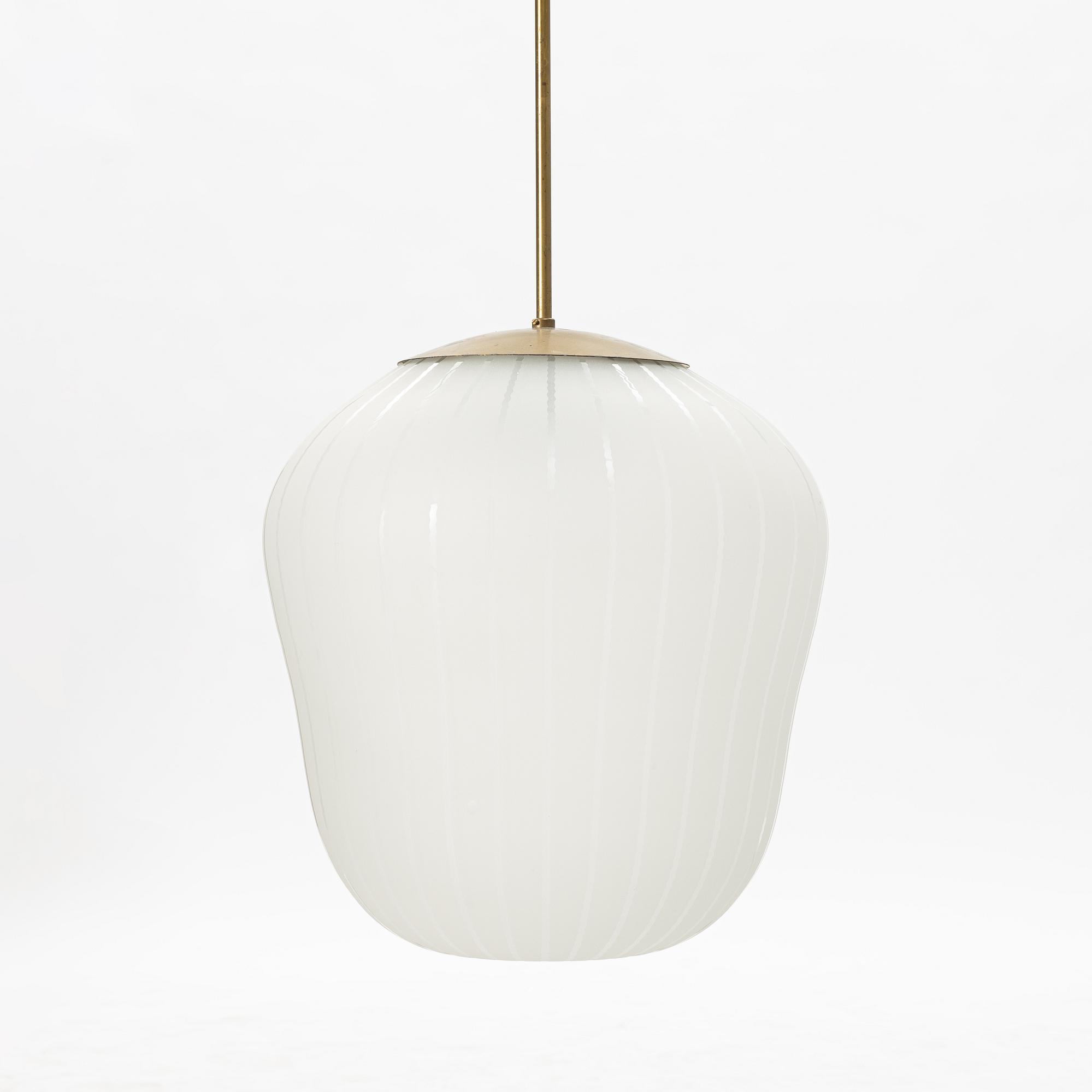 Harald Notini, a pair of ceiling lamps model "11335B", Arvid Böhlmarks Lampfabrik, 1940s.