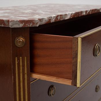 A Gustavian style chest of drawers, mid 20th Century.