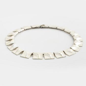 Björn Weckström, collier, "Galaktiska toppar" silver Lapponia 1983.