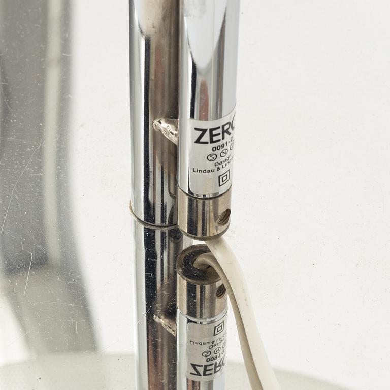 Börge Lindau & Bo Lindecrantz, bordsampa samt vägglampa, Zero, 1980/90-tal.