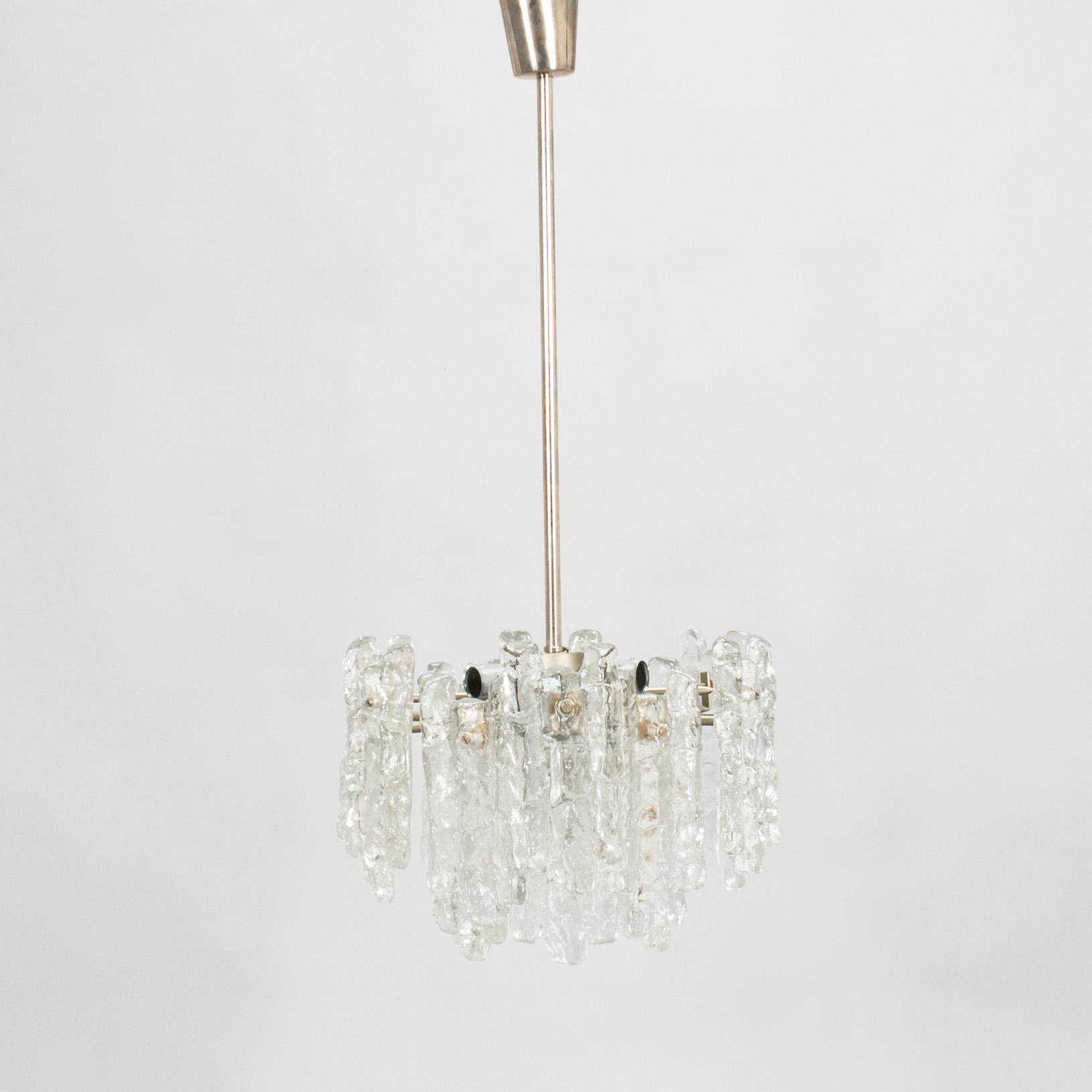Taklampa, "Ice block chandelier", J.T Design, Kalmar, Österrike, 1960-tal.