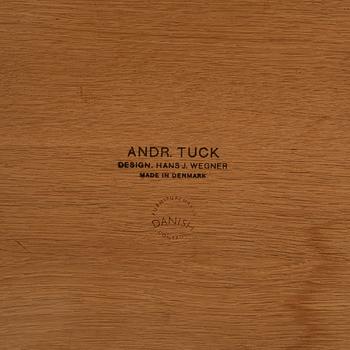 An oak coffee table by Hans J Wegner for Andreas Tuck.