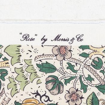 William Morris, four lengths of fabric, "Roses".