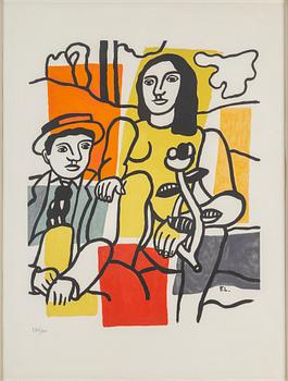 FERNAND LÉGER, efter, färglitografi, signerad i trycket. Numrerad 544/600.