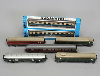 VAGNAR, 7 stycken, Märklin, skala H0.