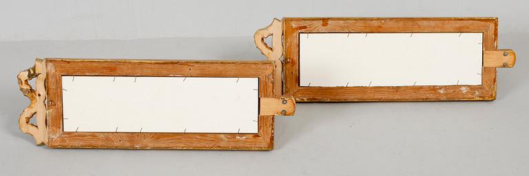 SPEGELLAMPETTER, 1 par, gustaviansk stil, 1900-talets första hälft.