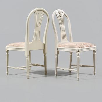 MATGRUPP, 7 delar, gustaviansk stil, 1900-talets andra hälft.