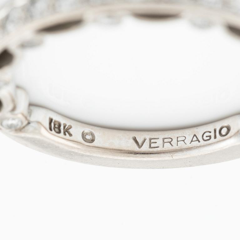 Ring in 18K gold with round brilliant-cut diamonds, Verragio.