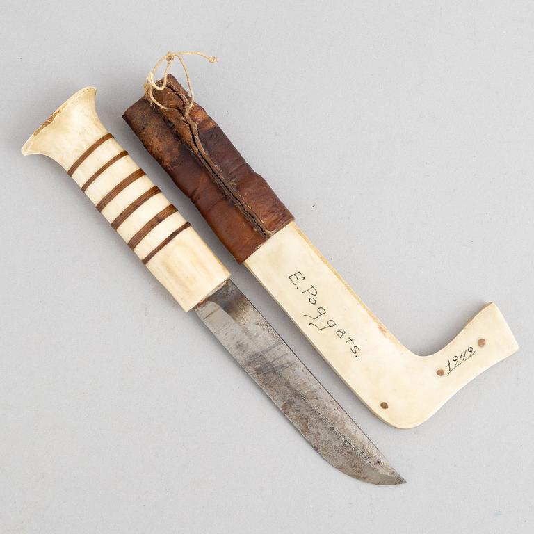 Esaias Poggats, knife and cup-.