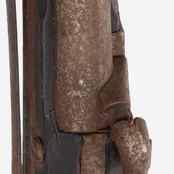 Percussion lock pistol, Swedish, 1845 Navy pattern.