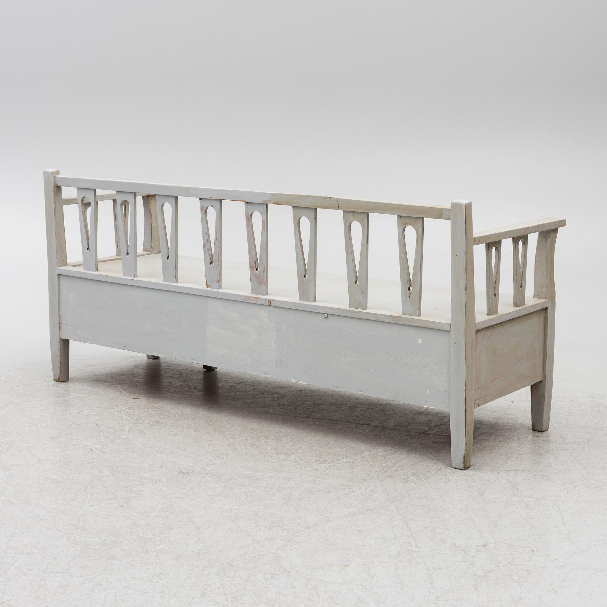 A Gustavian style sofa, early 20th century.