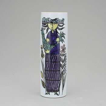 VAS, fajans, "Karneval", Stig Lindberg, Gustavsbergs studio, signerad.