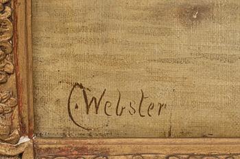 GEORGE WEBSTER, olja på duk, signerad.