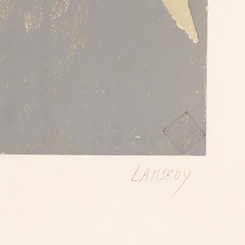 André Lanskoy, lithograph in colours, signed 54/100.