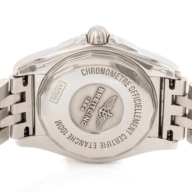 Breitling, Galactic 36, "Mother Of Pearl diamond Dial", armbandsur, 36 mm.