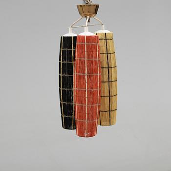 TAKLAMPA, 1950-tal. Höjd ca 52 cm.