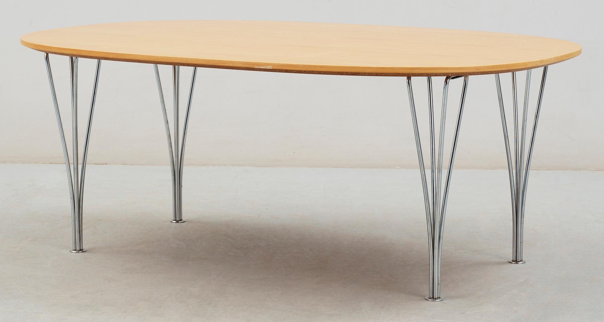 SOFFBORD, "Superellips" Design Bruno Mathsson och Piet Hein för Fritz Hansen, 1985.