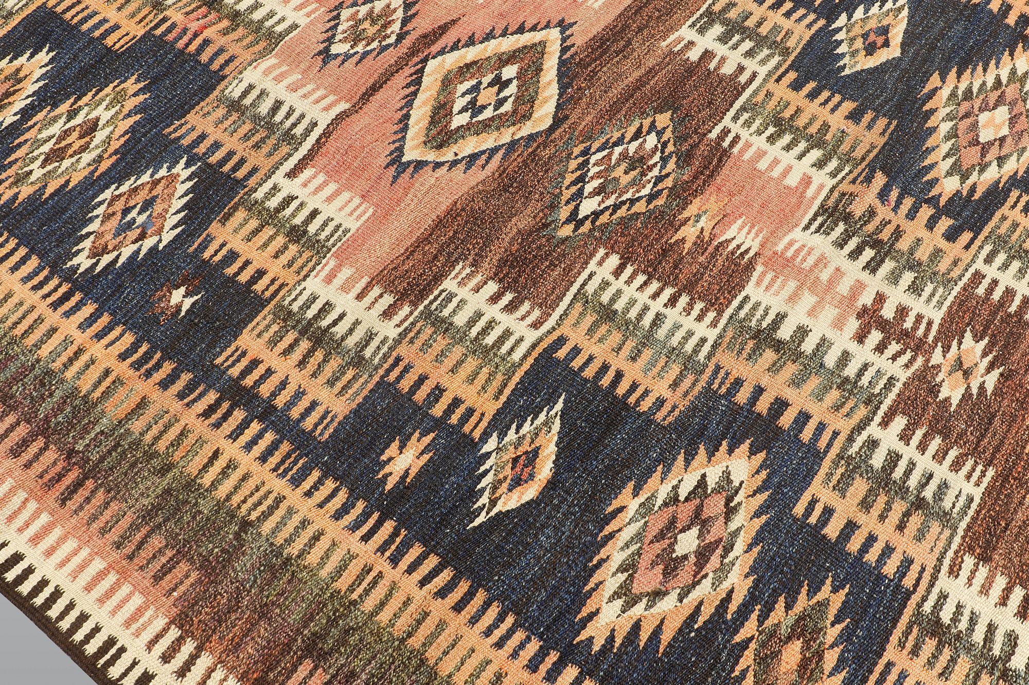 A kurdish kilim carpet, 310 x 190 cm.