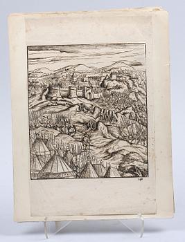 TRÄSNITT, 4 st, Hans Burgmair resp Hans Schäufelein, 1500-tal.