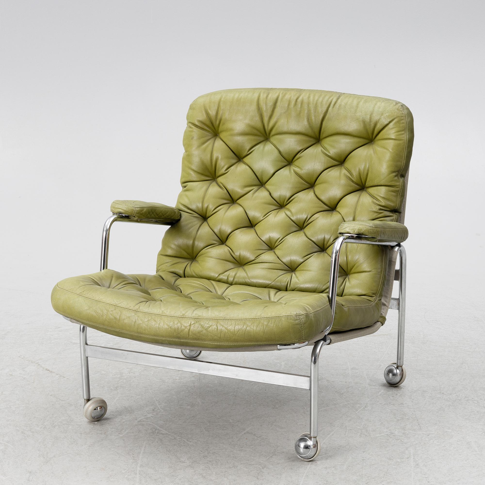 Bruno Mathsson, armchair, "Karin", Dux, late 20th century.