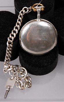 FICKUR, silver, Nordeuropa, tidigt 1800-tal.