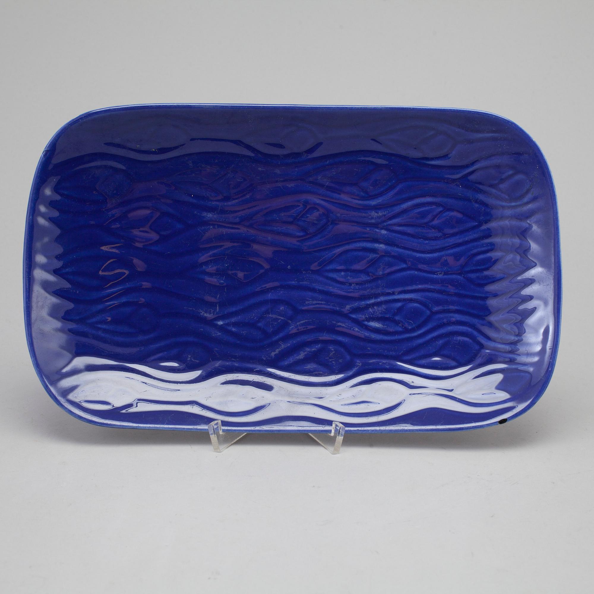 HERTHA BENGTSSON, servis, 21 delar, porslin, "Blå eld". Rörstrand.