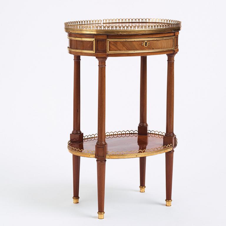 A Louis XVI mahogany and ormolu-mounted table signed Roger Vandercruse Lacroix 'RVLC' (master in Paris 1755-1799).