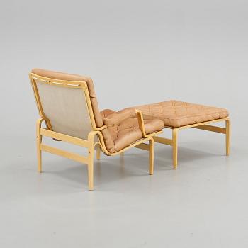 FÅTÖLJ med FOTPALL, "Ingrid", Bruno Mathsson, DUX.