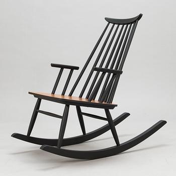 A 1950s rocking chair for Varjosen Puukaluste, Finland.