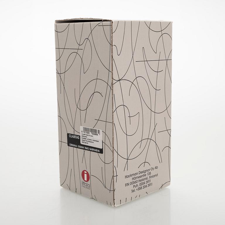 Timo Sarpaneva, a 'Claritas' glass sculpture, signed Timo Sarpaneva Iittala 2002.