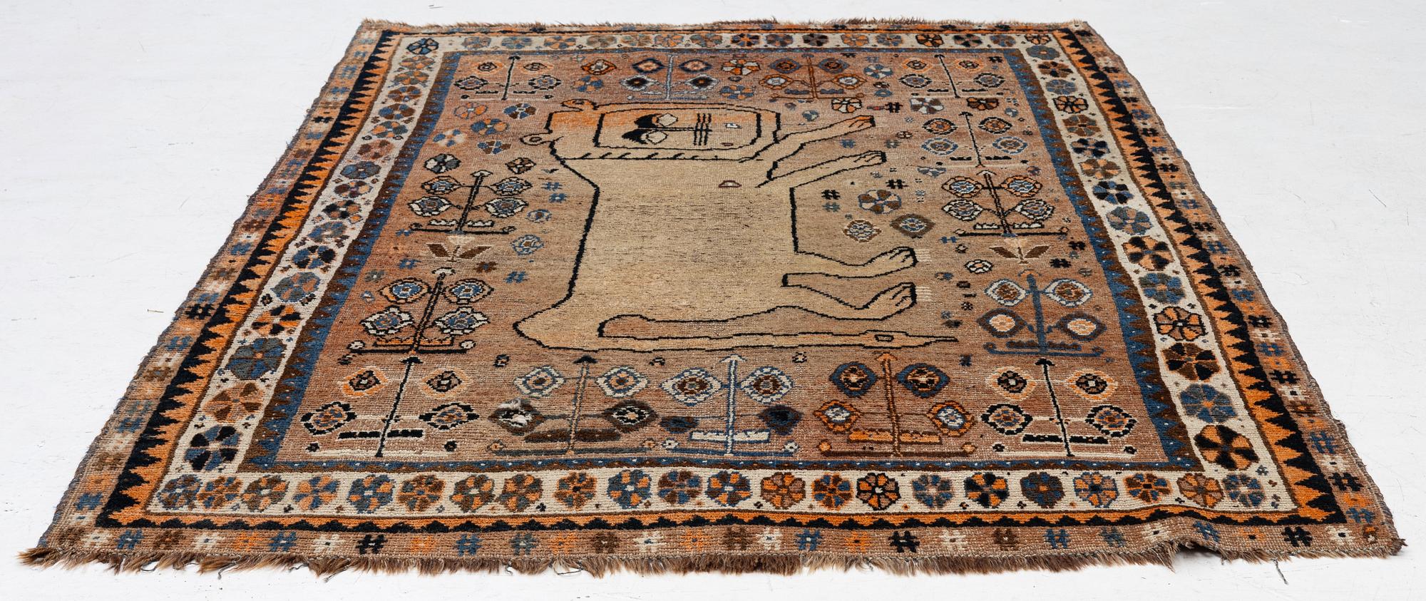 Carpet, Qashqai, lion, second half of the 19th century.