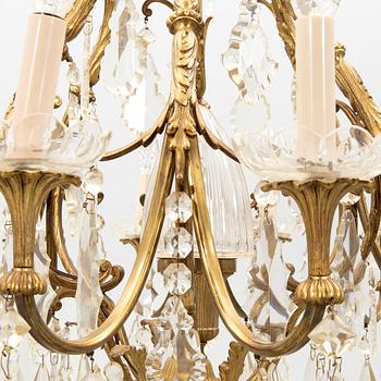 Chandelier in Louis XV style, first half of the 20th century.