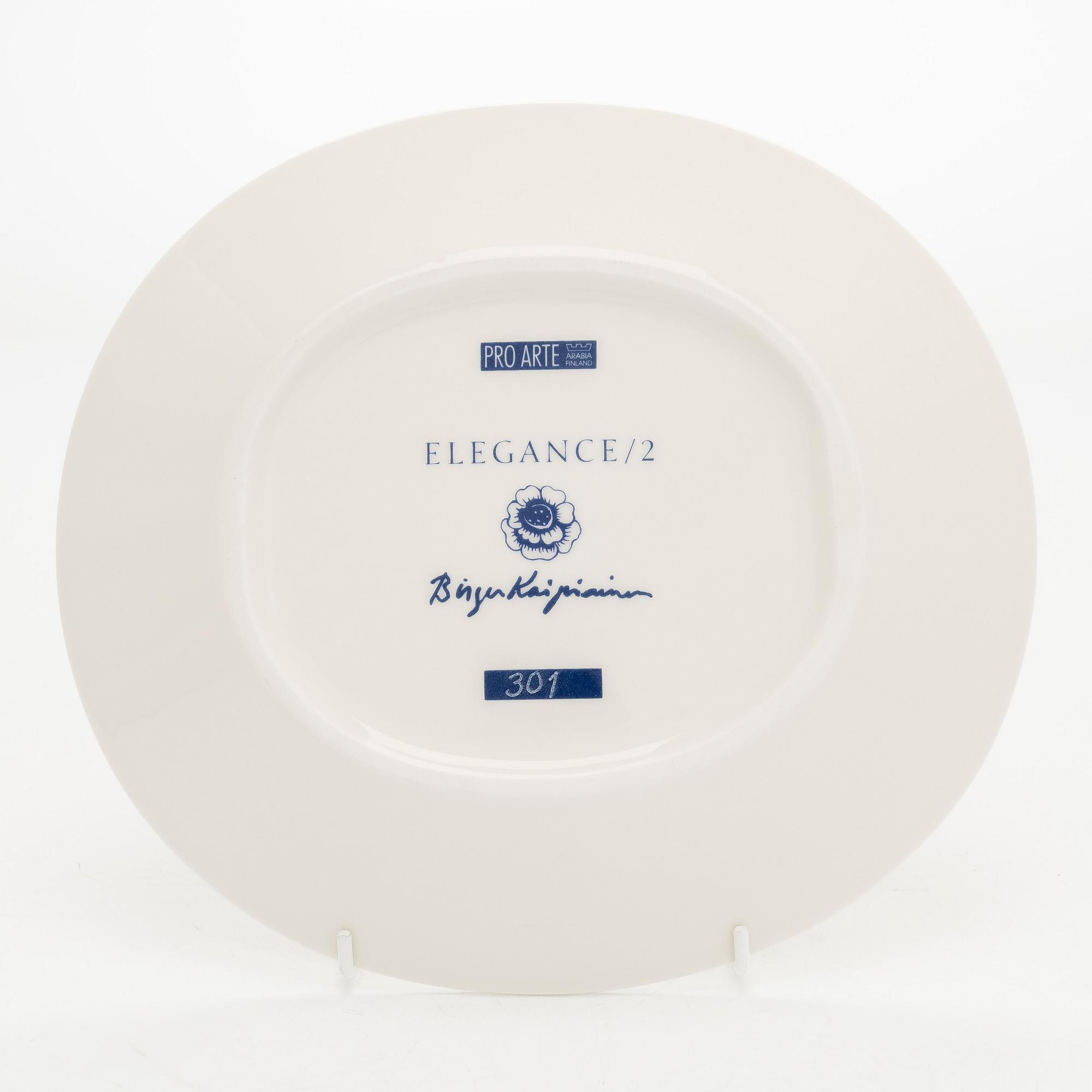 Birger Kaipiainen, vati, posliini, "Elegance/2", numeroitu 301. Pro Arte, Arabia.