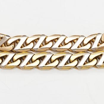 Armband och halsband, 14K guld. Märkt Fa Cadoro.