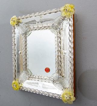 Two mid 20th century mirrors from Murano, Venice Italy.
