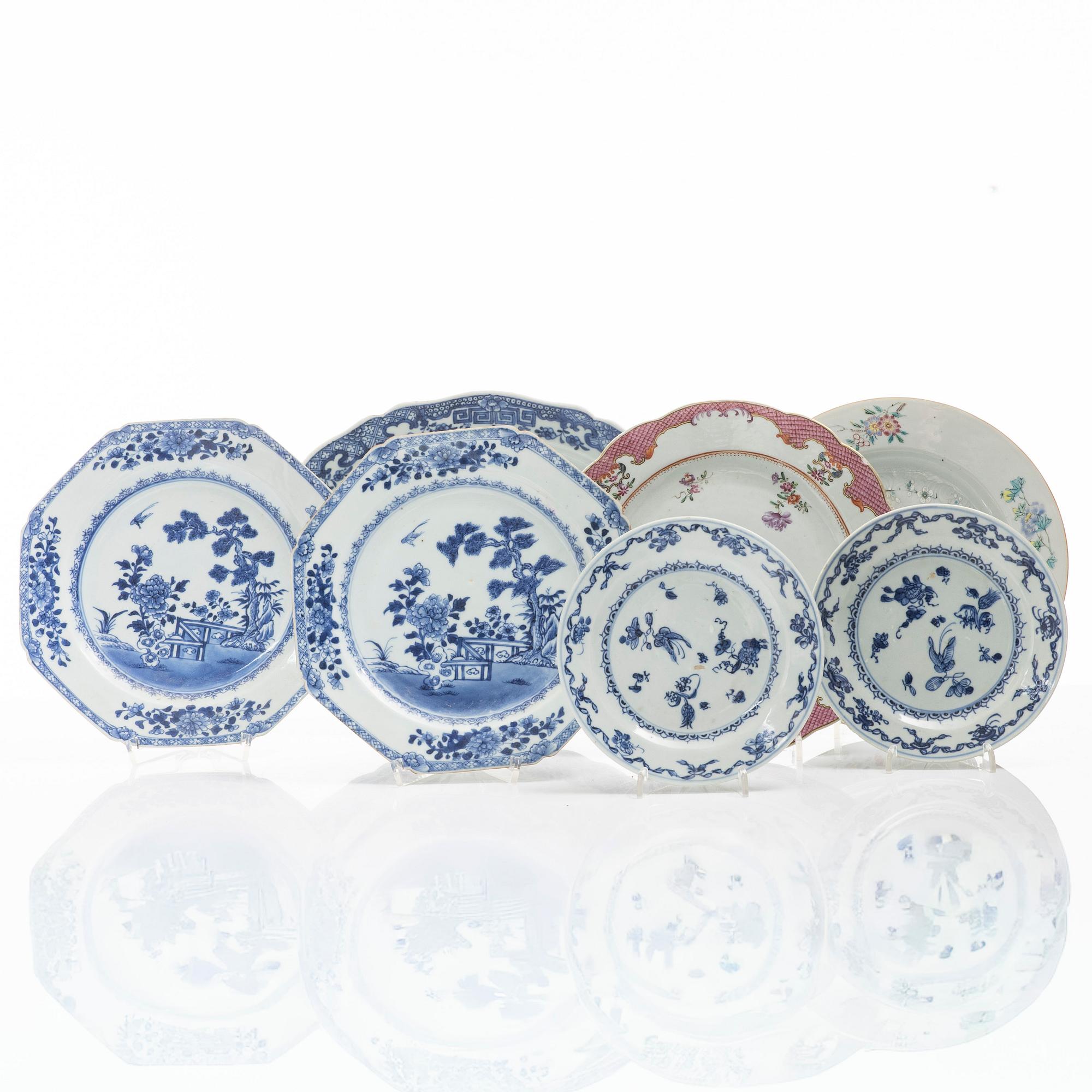 Porcelain, 9 decares, China, 18th-19th century.