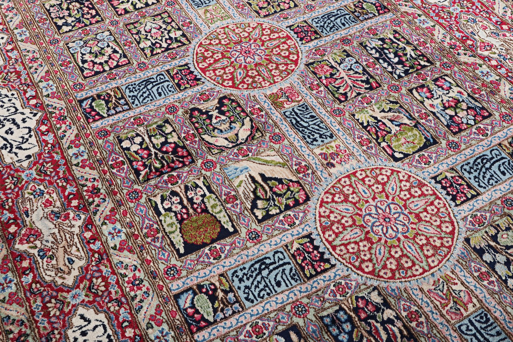 Matta, semiantik/old, Kirman, ca. 273 x 174 cm.