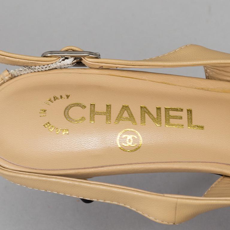 CHANEL, slingbacks, size 38c.