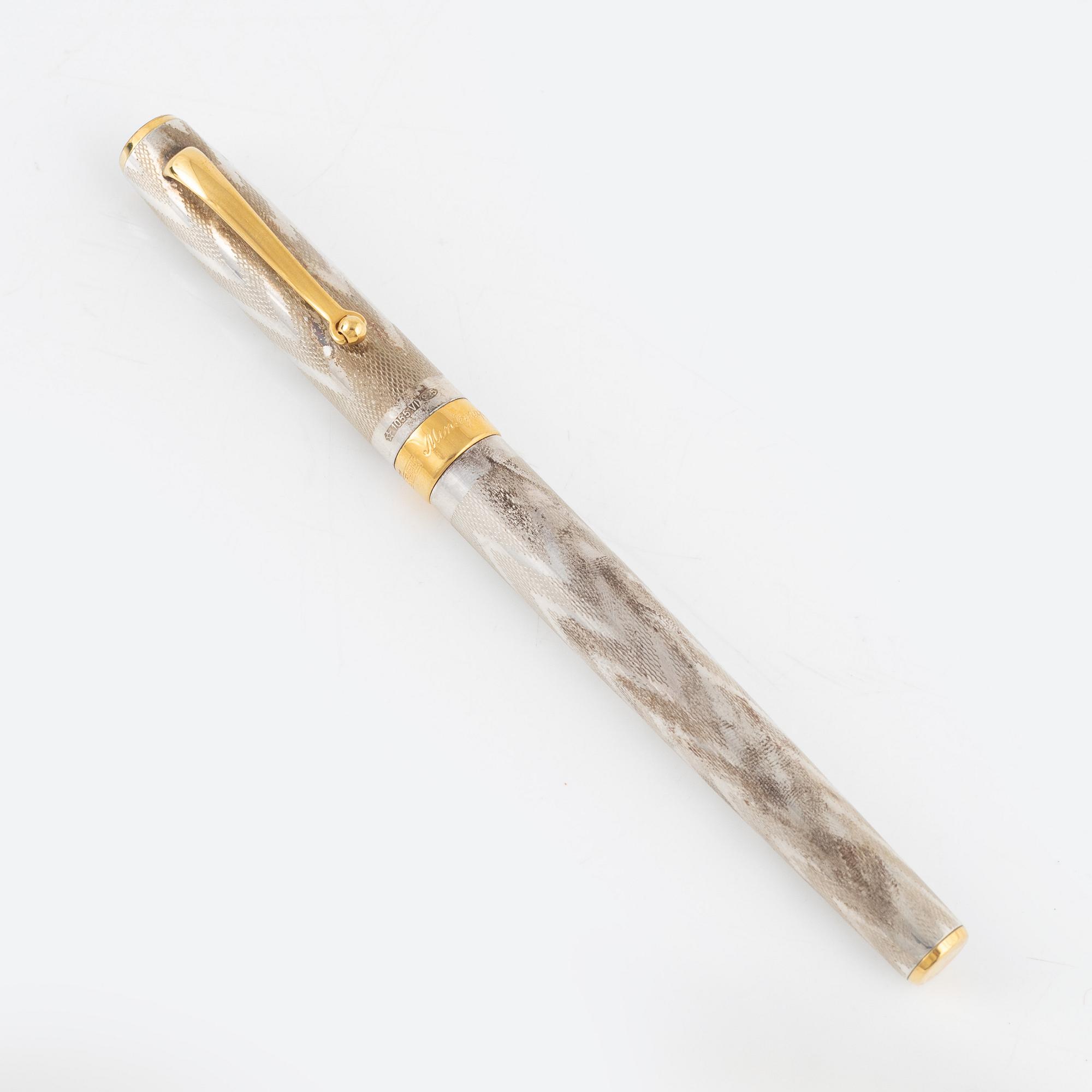 Reservoarpenna, sterlingsilver, Montegrappa, silver, Italien.
