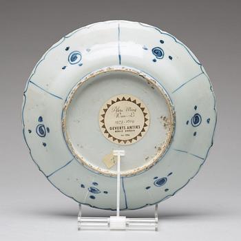 A set of ten blue and white dishes, Ming dynasty, Wanli (1572-1620).